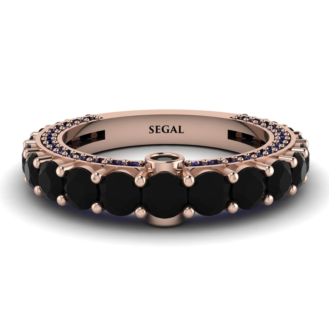 Black Diamond Eternal Love Wedding Ring - Anaya No. 68
