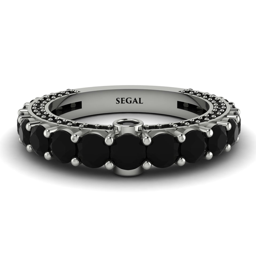 Black Diamond Eternal Love Wedding Ring - Anaya No. 39