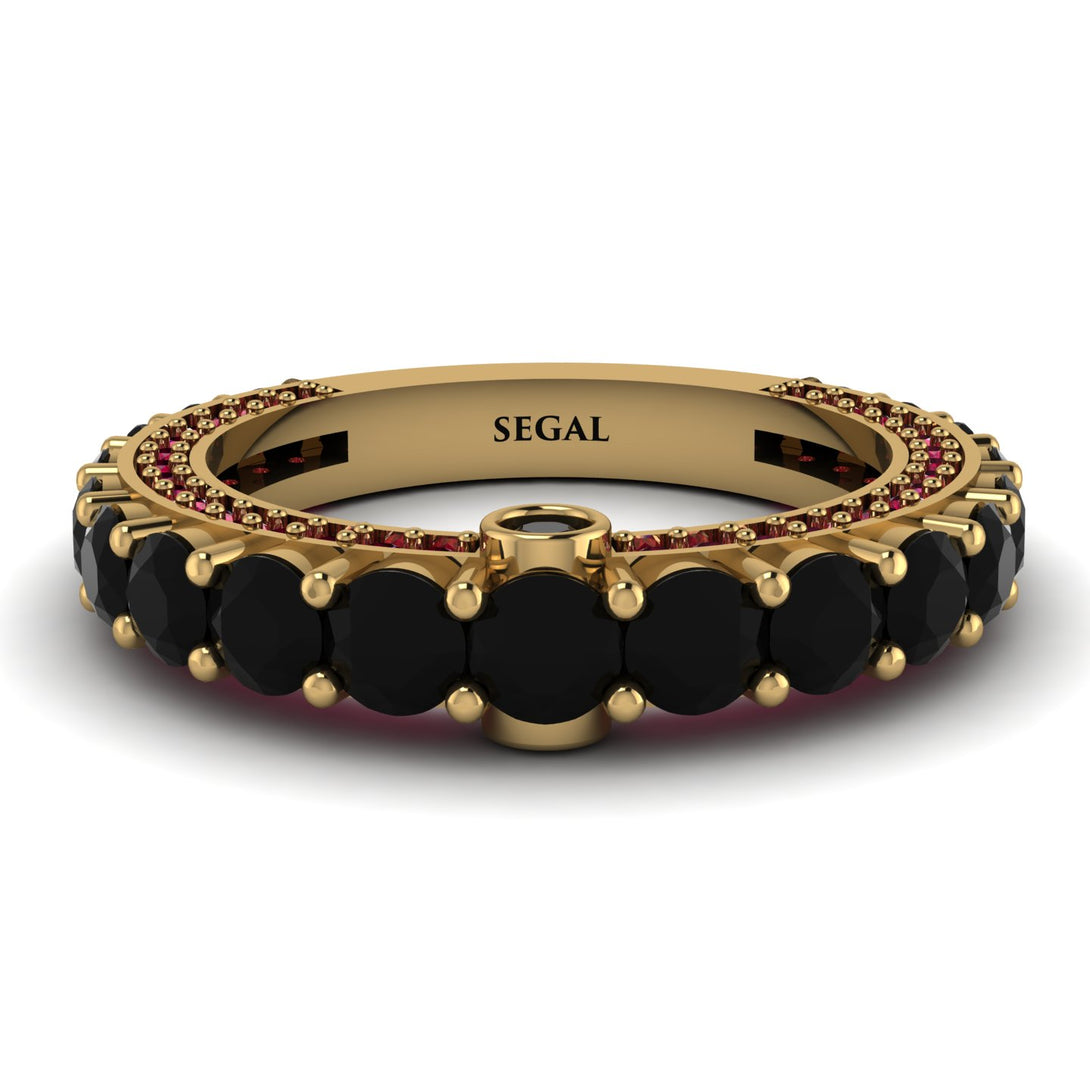 Black Diamond Eternal Love Wedding Ring - Anaya No. 52