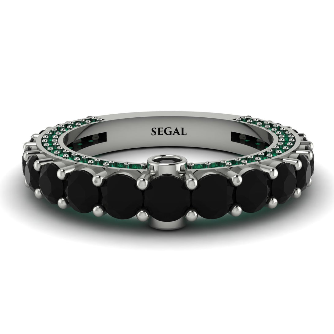 Black Diamond Eternal Love Wedding Ring - Anaya No. 24