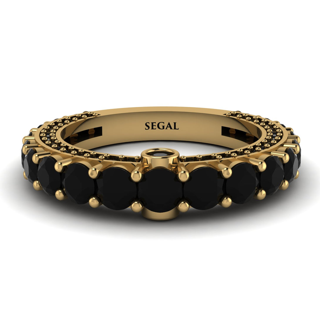 Black Diamond Eternal Love Wedding Ring - Anaya No. 37