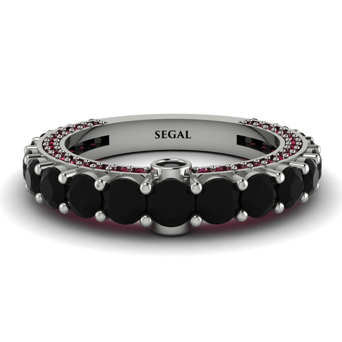 Black Diamond Eternal Love Wedding Ring - Anaya No. 54
