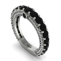 Black Diamond Eternal Love Wedding Ring - Anaya No. 9 image 1