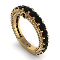 Black Diamond Eternal Love Wedding Ring - Anaya No. 7 image 1