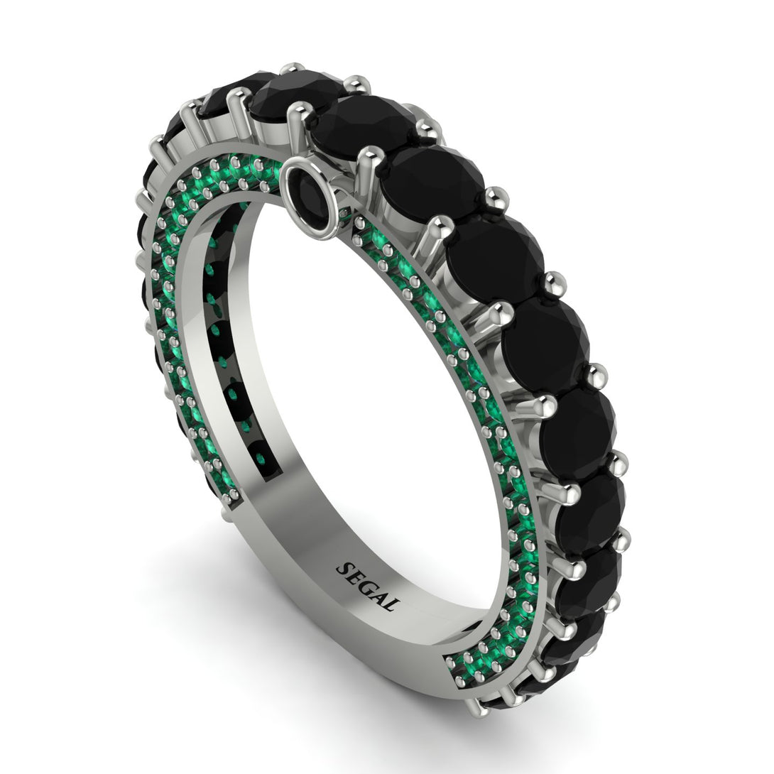 Black Diamond Eternal Love Wedding Ring - Anaya No. 24