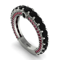 Black Diamond Eternal Love Wedding Ring - Anaya No. 54 image 1