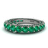 Emerald Eternal Love Wedding Ring - Anaya No. 21
