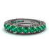 Emerald Eternal Love Wedding Ring - Anaya No. 51