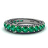 Emerald Eternal Love Wedding Ring - Anaya No. 66 image 2