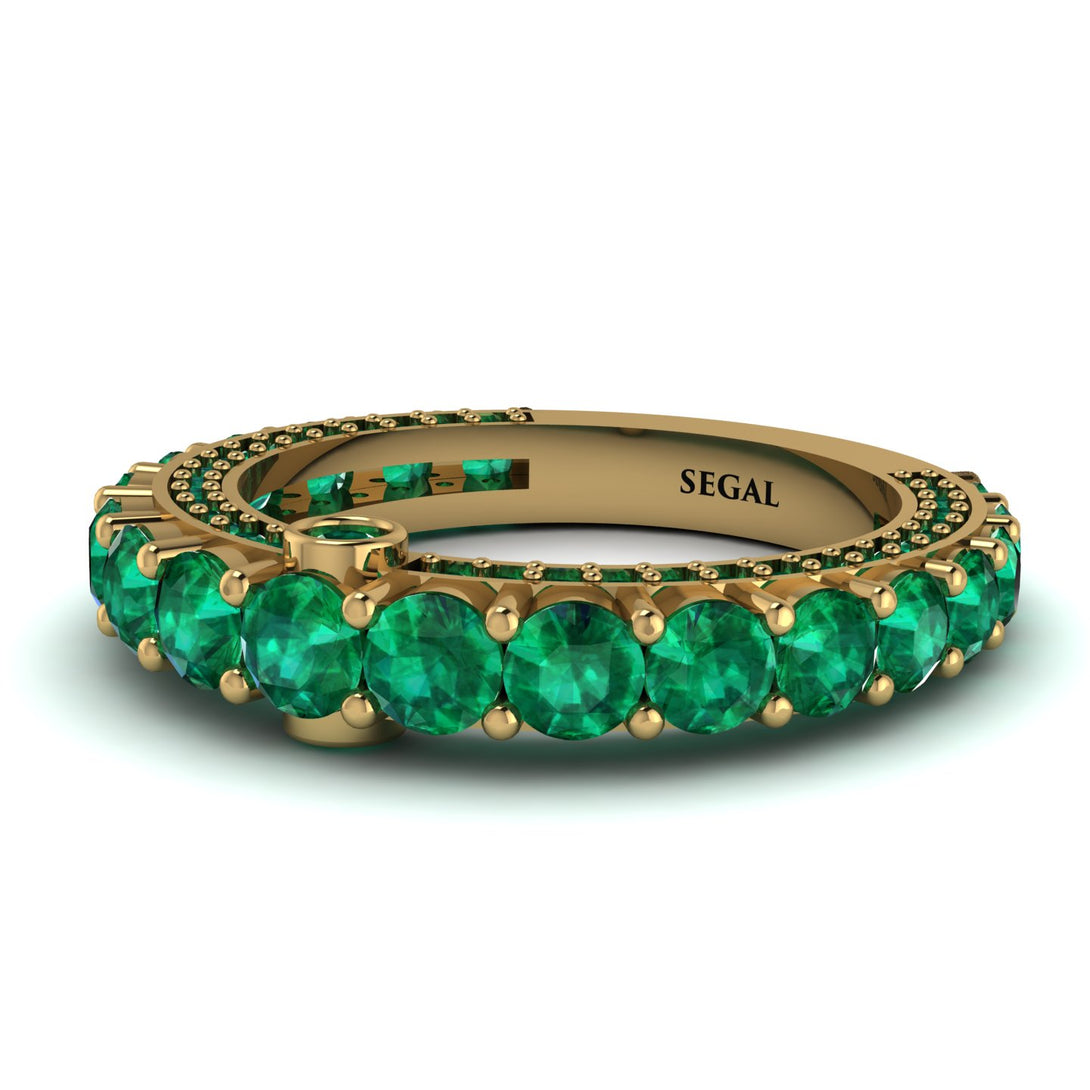 Emerald Eternal Love Wedding Ring - Anaya No. 19