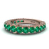 Emerald Eternal Love Wedding Ring - Anaya No. 5