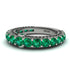 Emerald Eternal Love Wedding Ring - Anaya No. 36