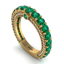 Emerald Eternal Love Wedding Ring - Anaya No. 4 image 1