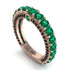 Emerald Eternal Love Wedding Ring - Anaya No. 35