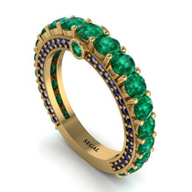 Emerald Eternal Love Wedding Ring - Anaya No. 64 image 1