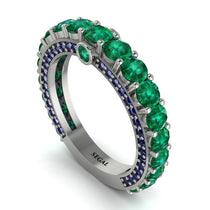 Emerald Eternal Love Wedding Ring - Anaya No. 66 image 1