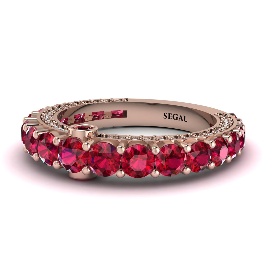 Ruby Eternal Love Wedding Ring - Anaya No. 11