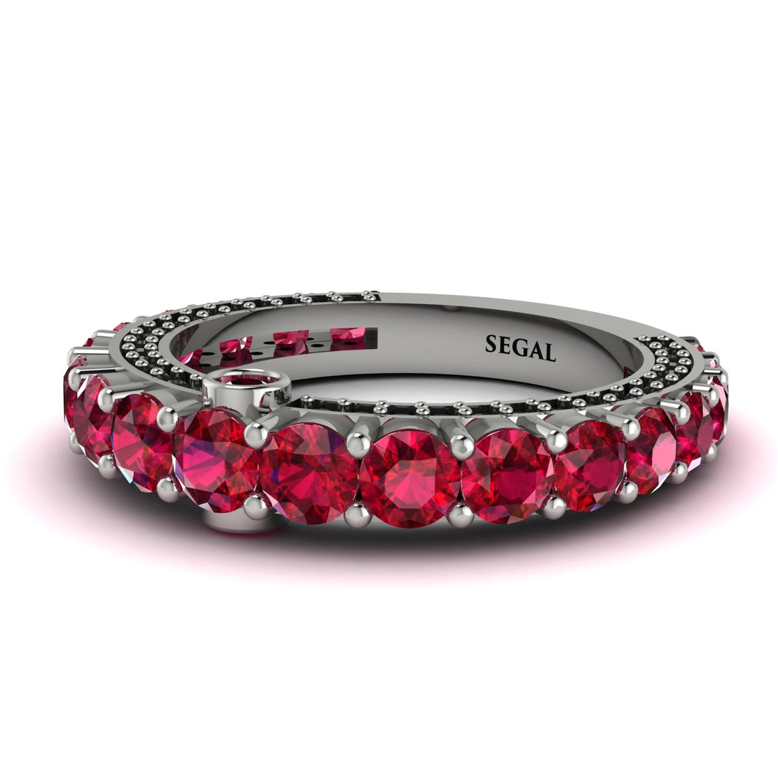 Ruby Eternal Love Wedding Ring - Anaya No. 42