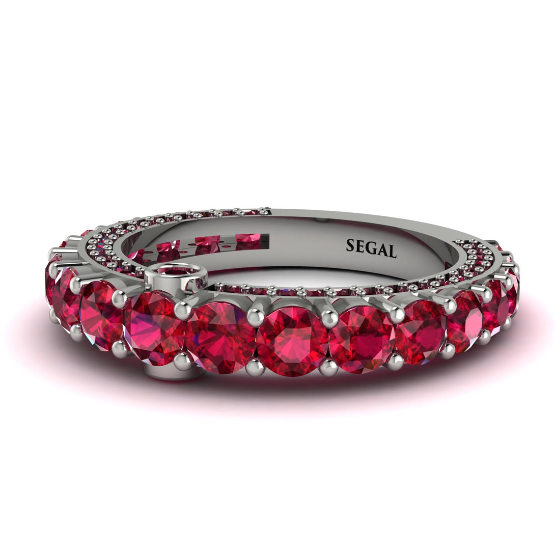Ruby Eternal Love Wedding Ring - Anaya No. 57