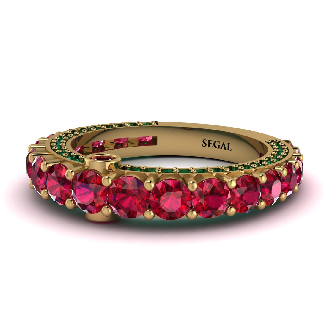 Ruby Eternal Love Wedding Ring - Anaya No. 25