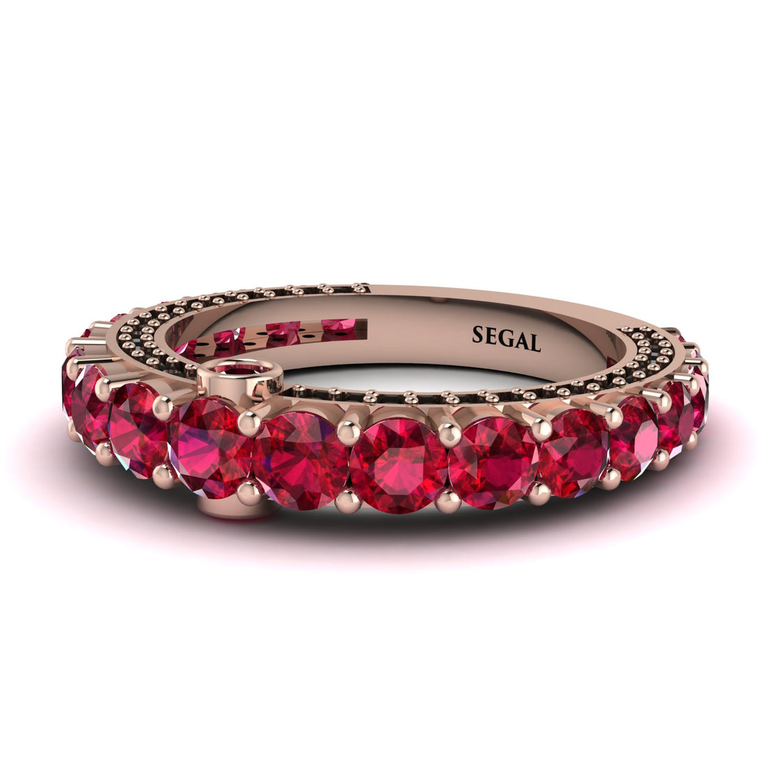 Ruby Eternal Love Wedding Ring - Anaya No. 41