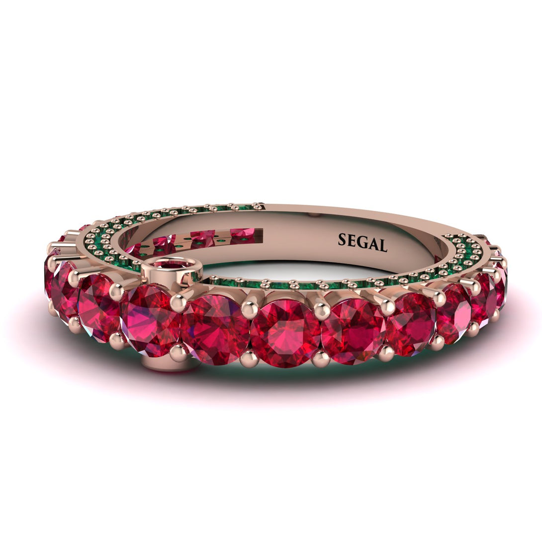 Ruby Eternal Love Wedding Ring - Anaya No. 26