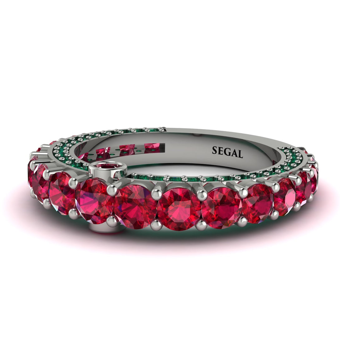 Ruby Eternal Love Wedding Ring - Anaya No. 27