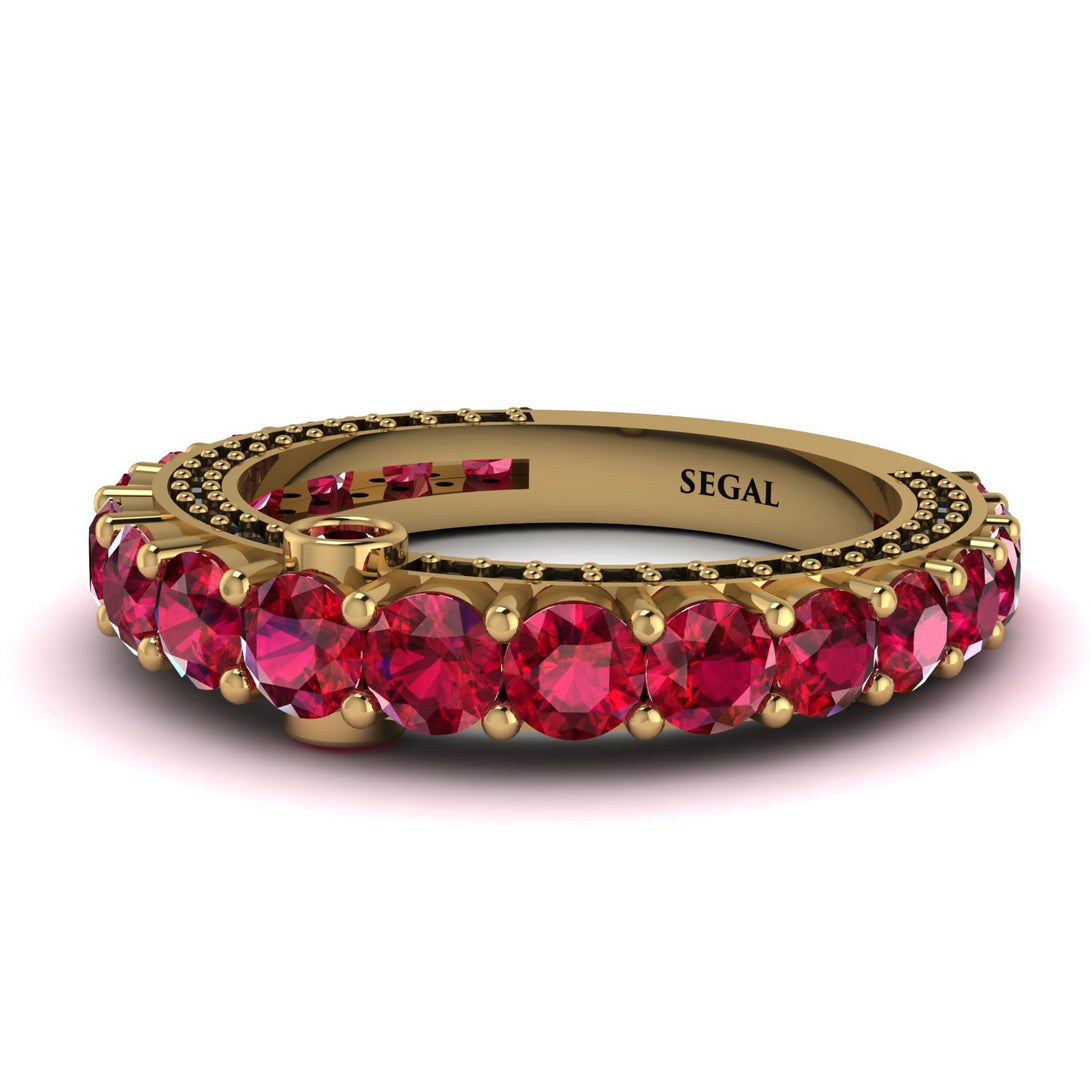 Ruby Eternal Love Wedding Ring - Anaya No. 40