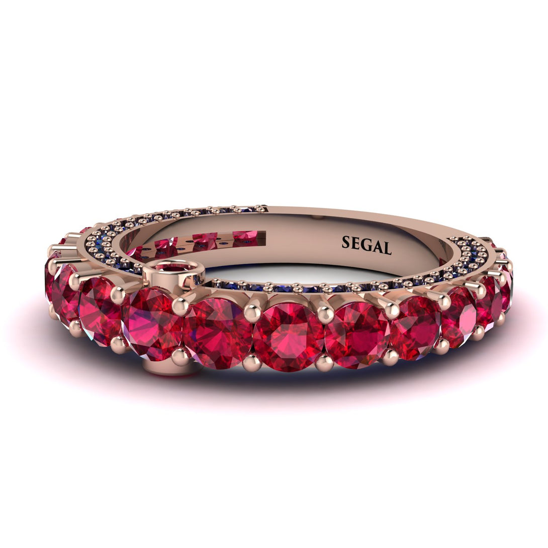 Ruby Eternal Love Wedding Ring - Anaya No. 71