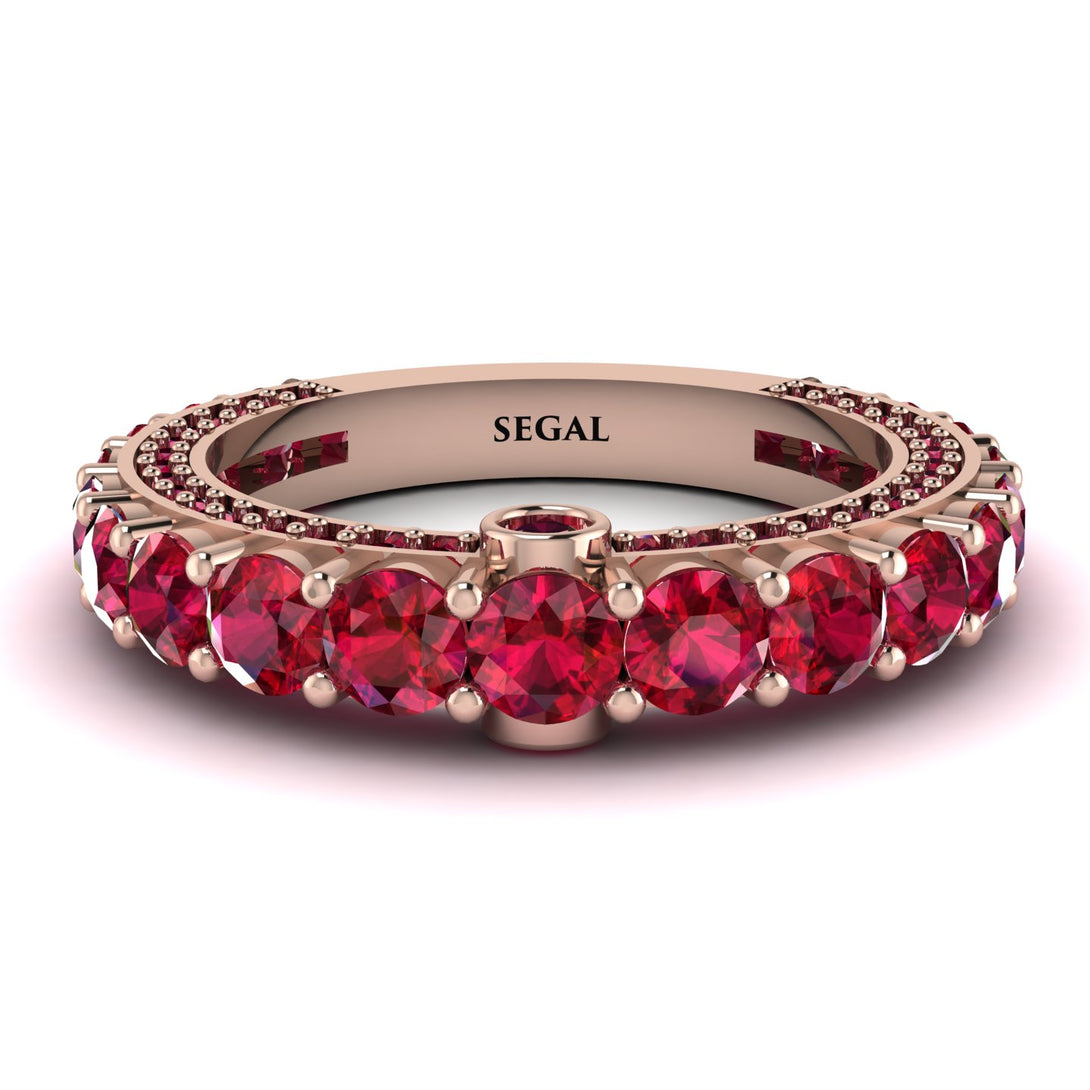 Ruby Eternal Love Wedding Ring - Anaya No. 56