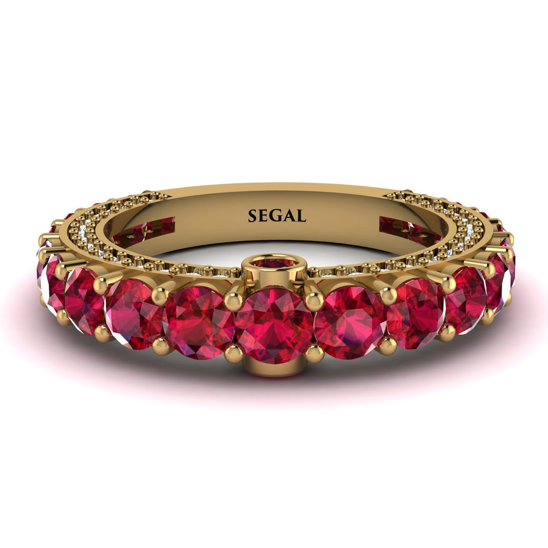 Ruby Eternal Love Wedding Ring - Anaya No. 10