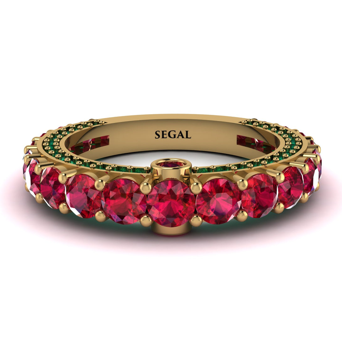 Ruby Eternal Love Wedding Ring - Anaya No. 25