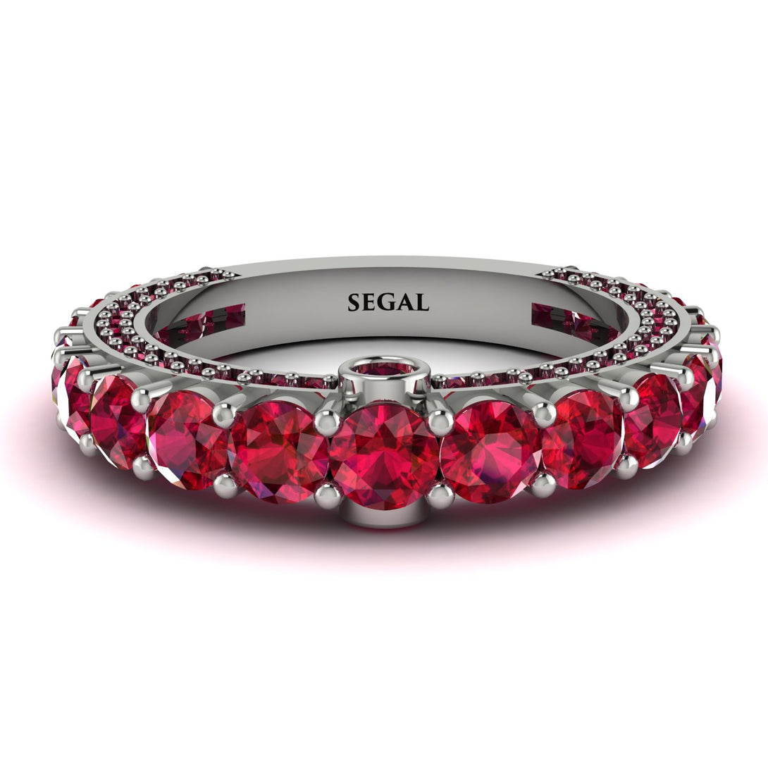 Ruby Eternal Love Wedding Ring - Anaya No. 57