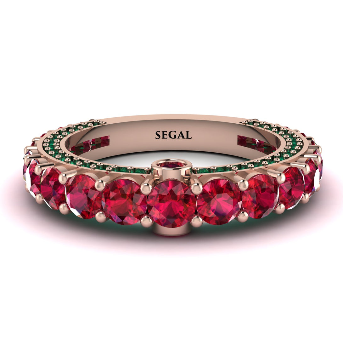 Ruby Eternal Love Wedding Ring - Anaya No. 26
