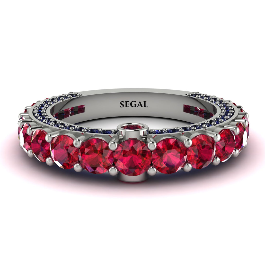Ruby Eternal Love Wedding Ring - Anaya No. 72