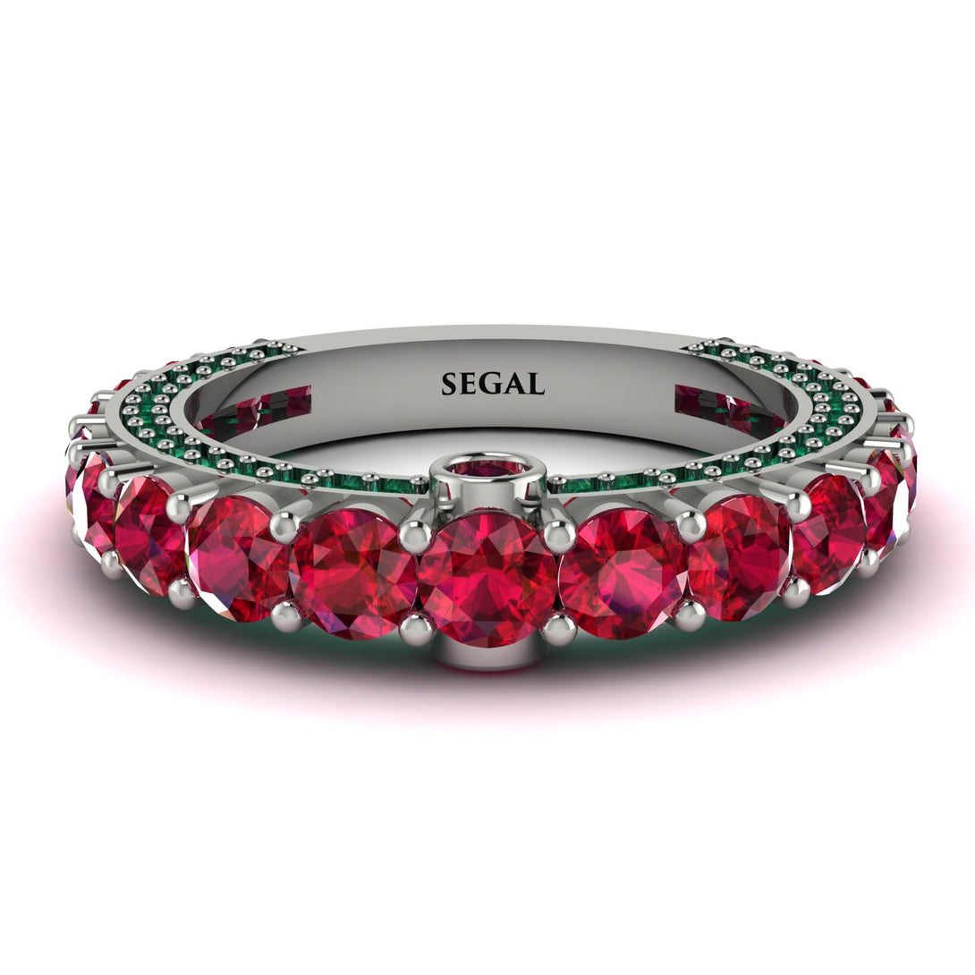Ruby Eternal Love Wedding Ring - Anaya No. 27