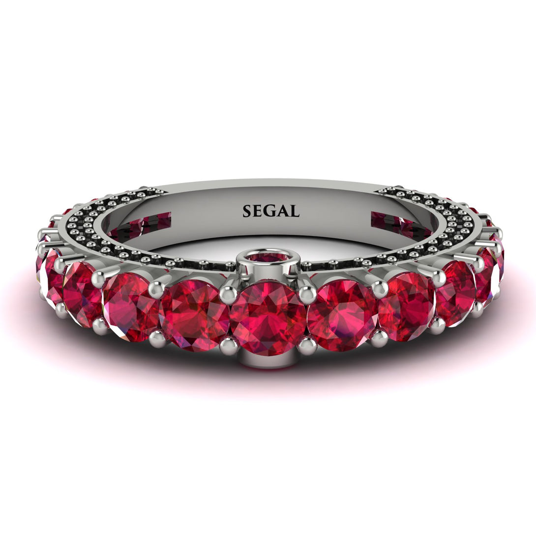 Ruby Eternal Love Wedding Ring - Anaya No. 42