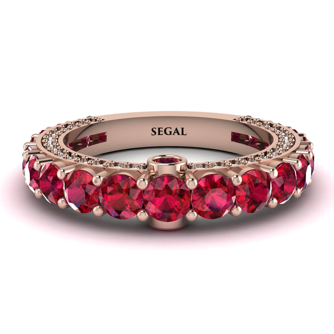 Ruby Eternal Love Wedding Ring - Anaya No. 11