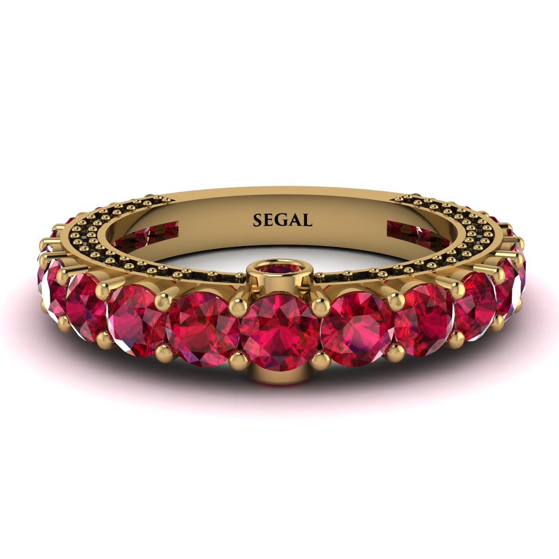 Ruby Eternal Love Wedding Ring - Anaya No. 40