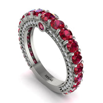Ruby Eternal Love Wedding Ring - Anaya No. 12 image 1
