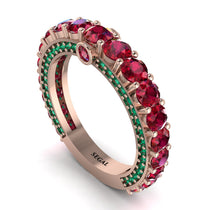 Ruby Eternal Love Wedding Ring - Anaya No. 26 image 1