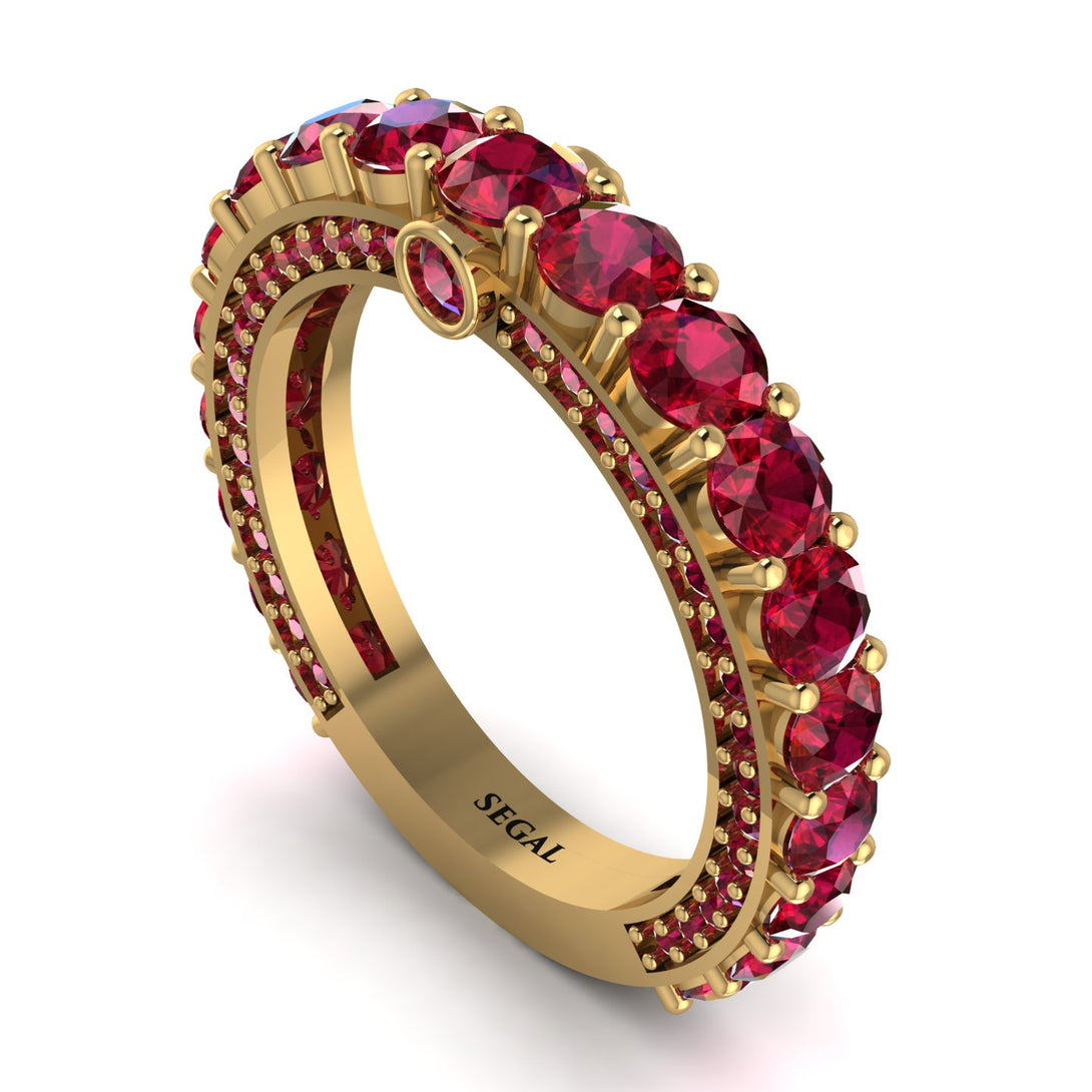 Ruby Eternal Love Wedding Ring - Anaya No. 55