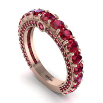 Ruby Eternal Love Wedding Ring - Anaya No. 56 image 1