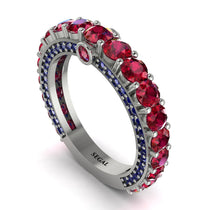 Ruby Eternal Love Wedding Ring - Anaya No. 72 image 1