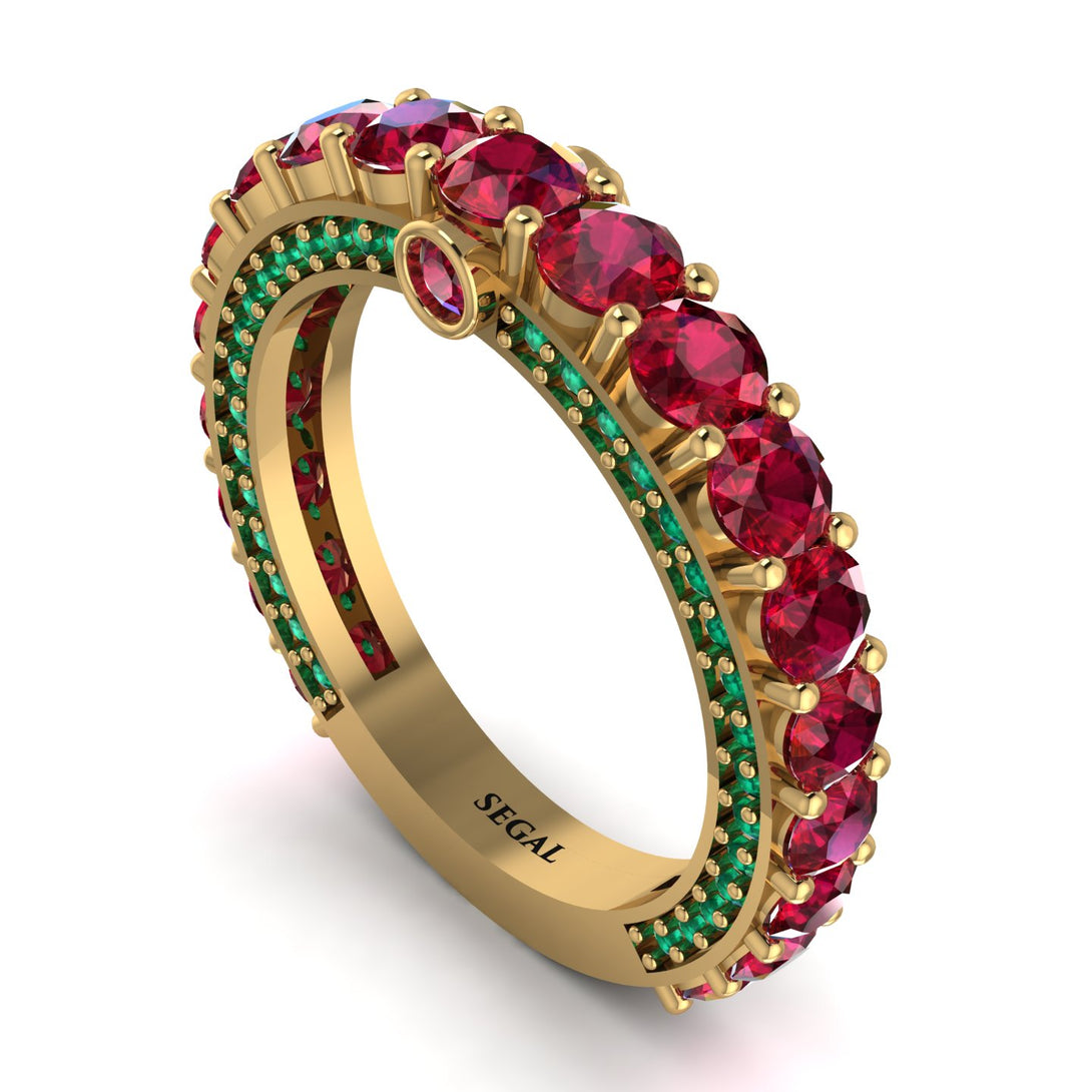Ruby Eternal Love Wedding Ring - Anaya No. 25