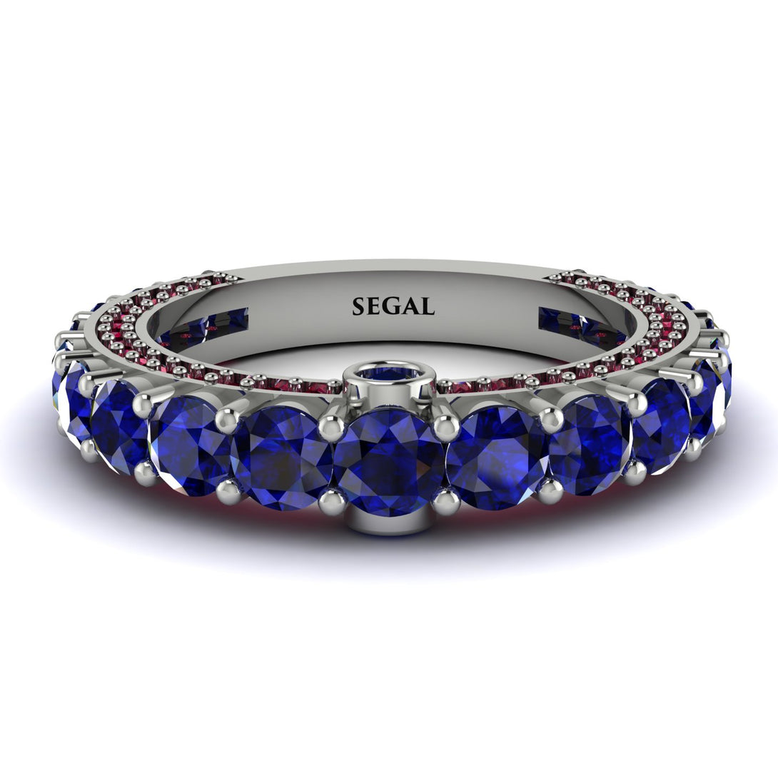 Sapphire Eternal Love Wedding Ring - Anaya No. 60