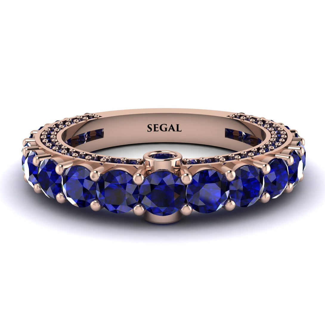 Sapphire Eternal Love Wedding Ring - Anaya No. 74