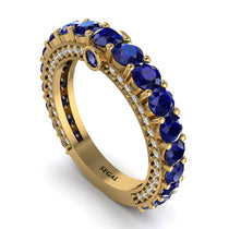 Sapphire Eternal Love Wedding Ring - Anaya No. 13 image 1