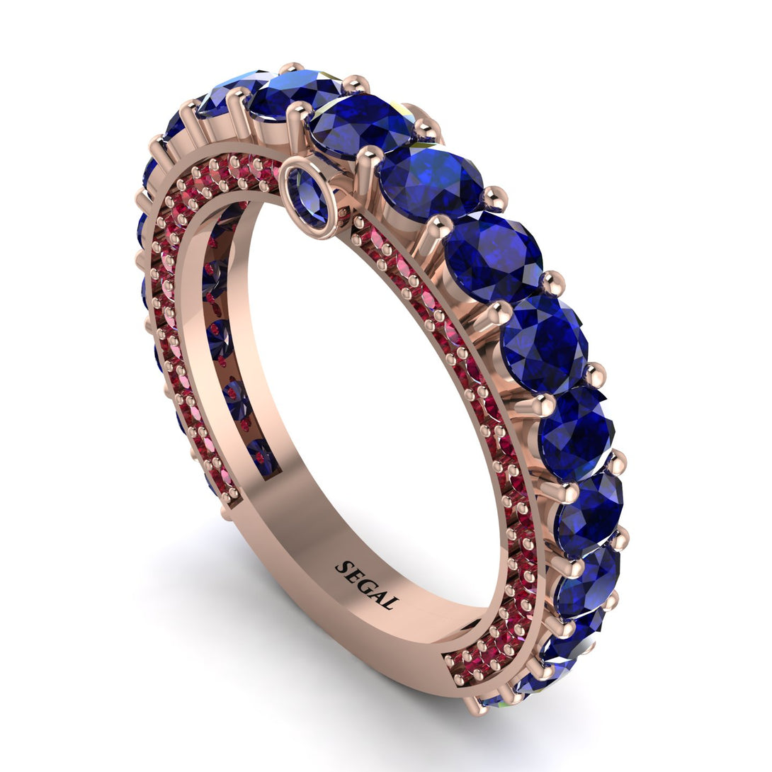 Sapphire Eternal Love Wedding Ring - Anaya No. 59