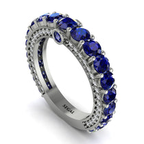 Sapphire Eternal Love Wedding Ring - Anaya No. 15 image 1